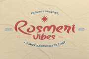 Rosmeni Vibes – A Fancy Handwritten, a Handwritten Font by Portocraft (Thumbnail 1 of 10)