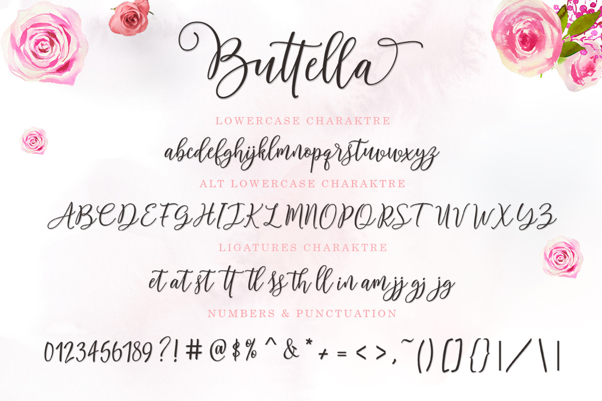 Buttella Script, a Script Font by Zane Studio (Photo 7 of 7)