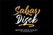 Sabar Disek - Script Font, a Script Font by GFRcreative (Thumbnail 1 of 5)