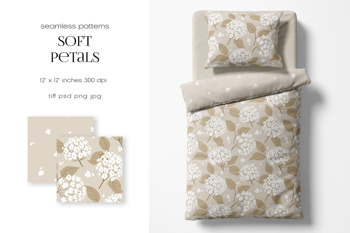 Soft Petals – Kids Seamless Patterns, a Pattern Graphic by PROTEA Watercolor Studio (Photo 2 of 7)