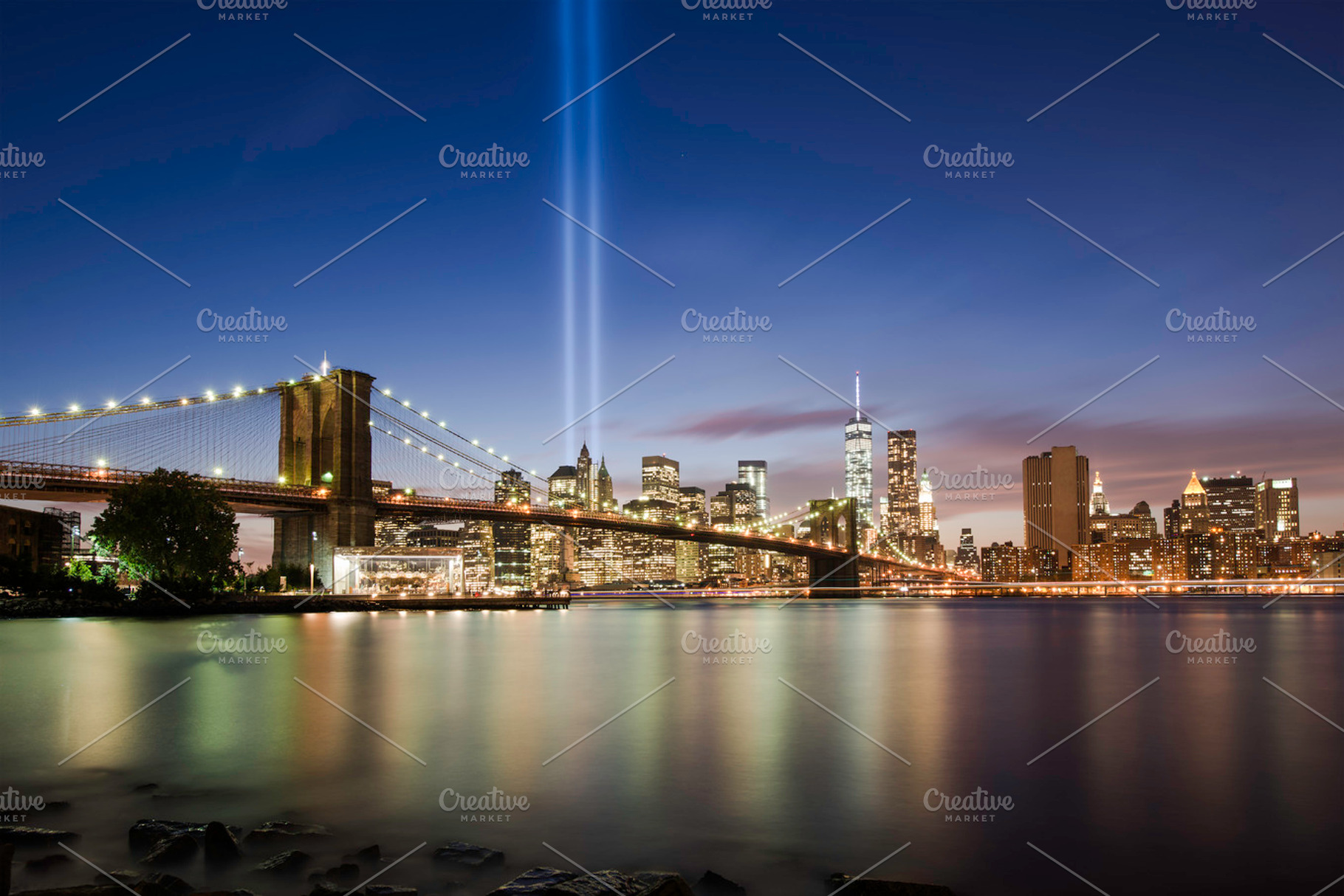 Brooklyn bridge at night, an Architecture Photo by inigocia