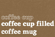 Coffee Cup Font Bundle, a Serif Font by Miss Kate (Thumbnail 1 of 7)