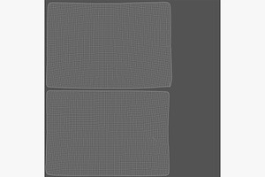 Rectangular Bed Pillow 3D Model