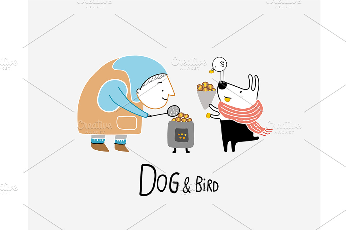 Dog & Bird Collection 3, an Animal Illustration by Irene Loal (Photo 10 of 11)