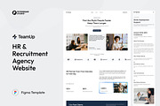 HR & Recruitment Agency Website UI, an UI Kit Template by peterdraw (Thumbnail 1 of 7)