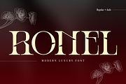Ronel Luxury - Modern Logo Font, a Serif Font by Illushvara Design (Thumbnail 1 of 14)
