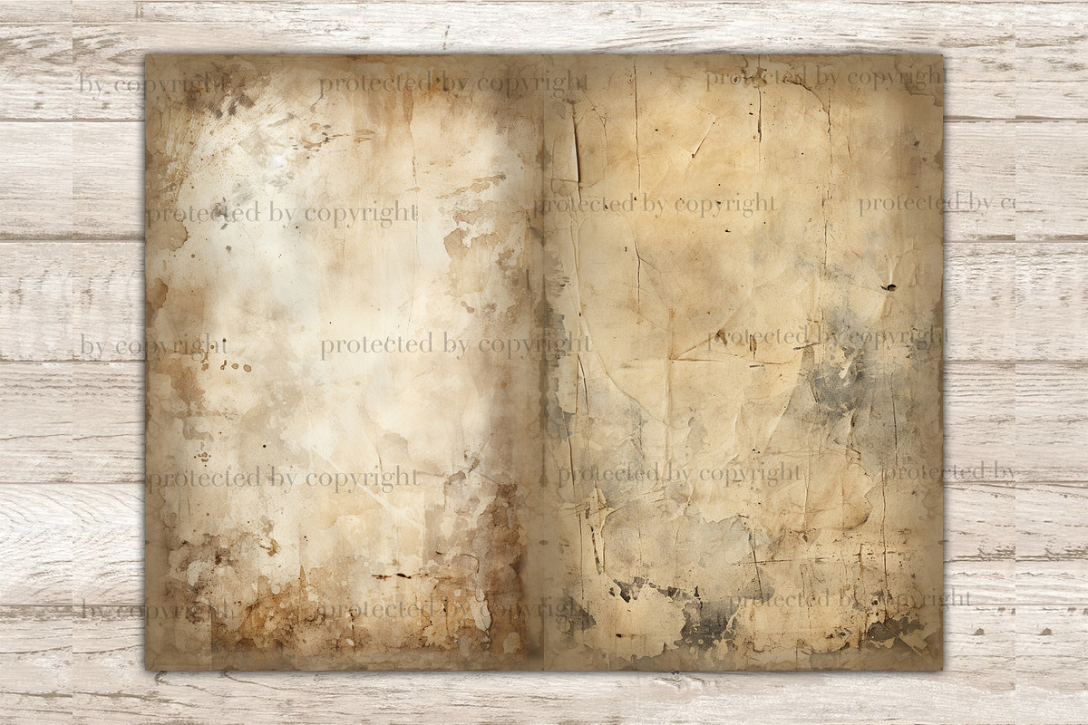 Distressed Junk Journal Pages, a Texture Illustration by GlamArtZhanna (Photo 6 of 10)