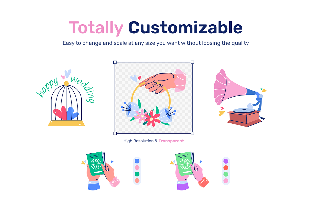 Animated Wedding Stickers, a Duotone Icon by Prosymbols (Photo 3 of 10)