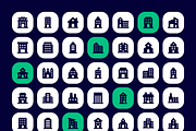 Buildings Icon Set, a Duotone Icon by Brickclay (Thumbnail 5 of 5)