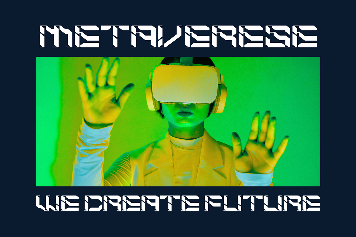 Modern Space - Techno Logo Font, a Sans Serif Font by Nirmana Visual (Photo 11 of 11)
