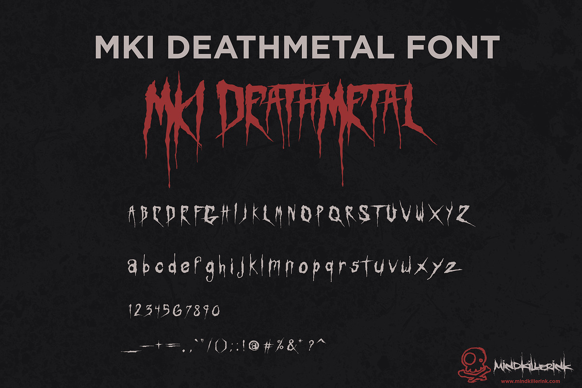 MKI Deathmetal font