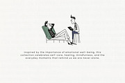 Mental Wellness: 50 Mindful Moments, a Person Illustration by Veyla (Thumbnail 2 of 15)