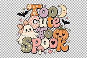 Halloween Kawaii Ghost Retro Tshirt, a Seasonal Illustration by SugarCloudStudioArt (Thumbnail 6 of 6)
