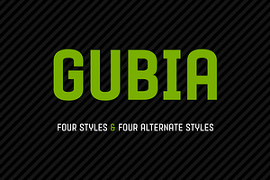 Gubia Font Family, a Sans Serif Font by Graviton Font Foundry