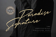 Paradise Signature Font, a Script Font by Graphicfresh (Thumbnail 1 of 8)