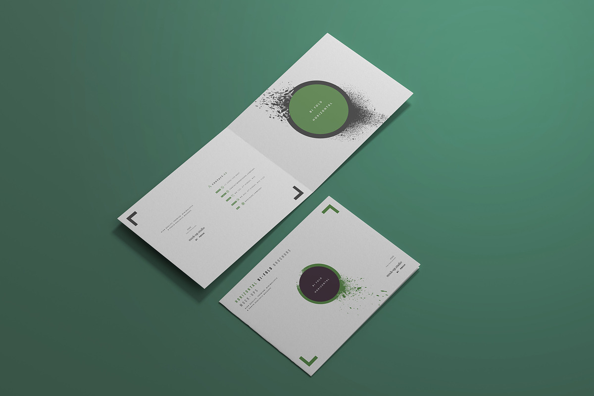 A4 Bi-Fold Horizontal Mockups, a Mockup by pmvch (Photo 8 of 8)