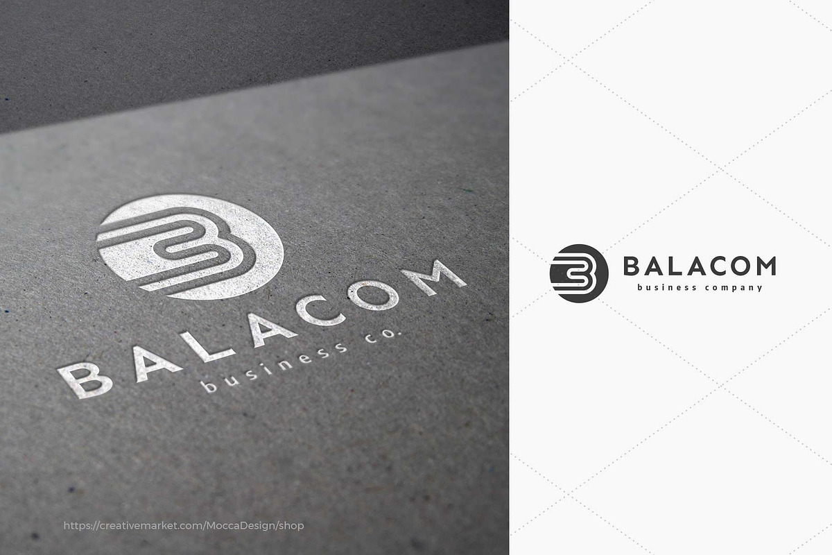 Balacom Logo - Letter B Monogram, a Branding & Logo Template by Mocca Design (Photo 6 of 6)