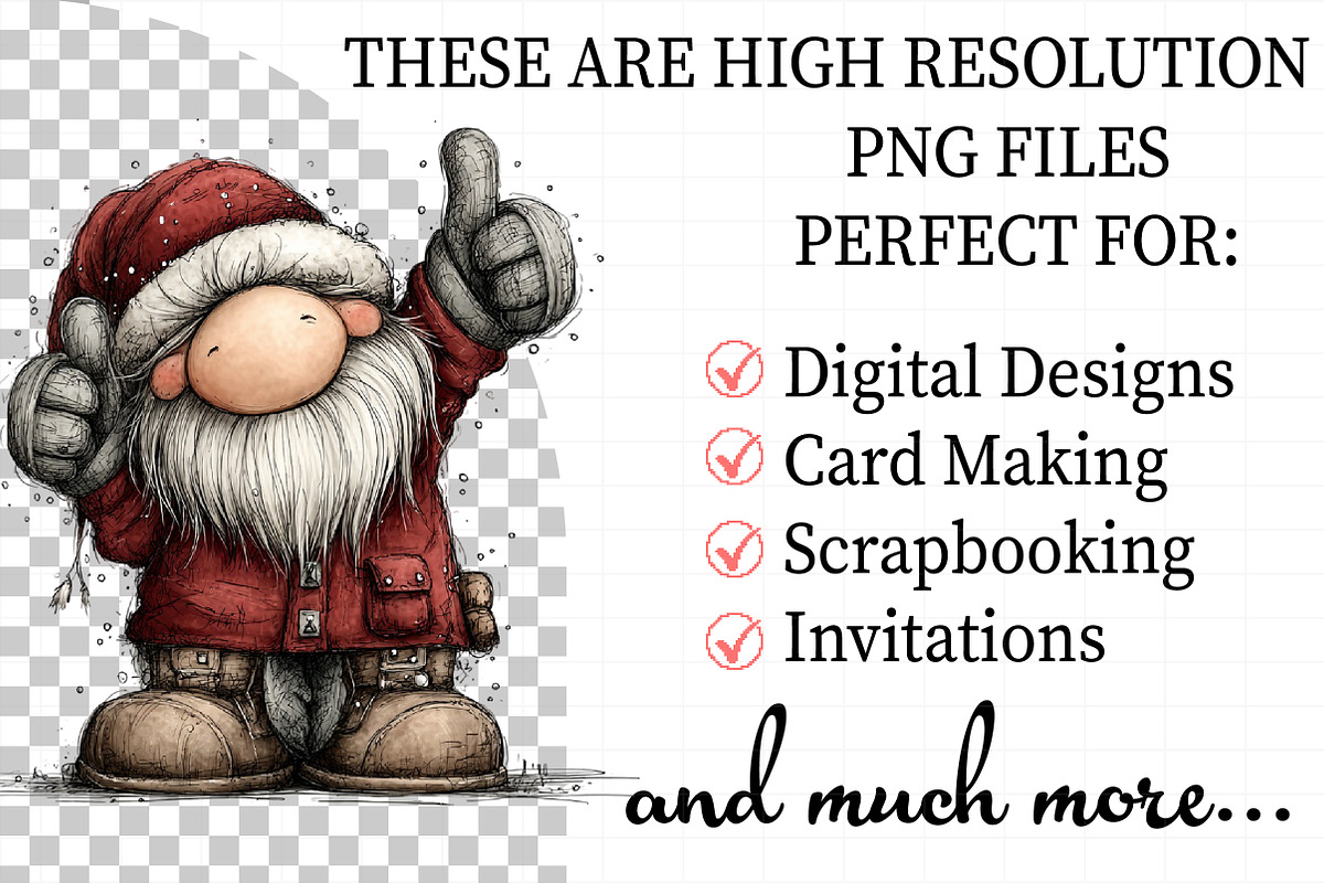 Santa & Reindeer Christmas Clipart, an Illustration by Daily.Designs (Photo 2 of 5)