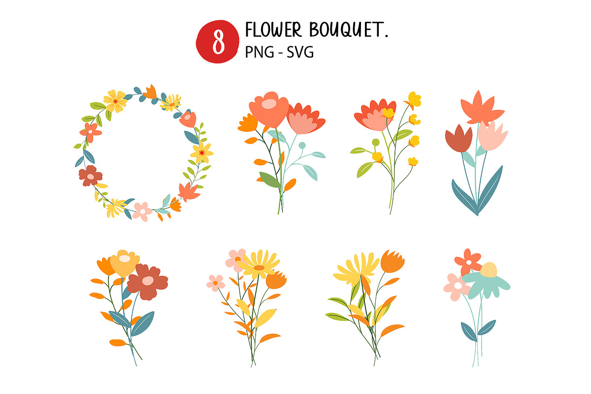 Flower bouquet., a Seasonal Illustration by kaisorn (Photo 1 of 3)