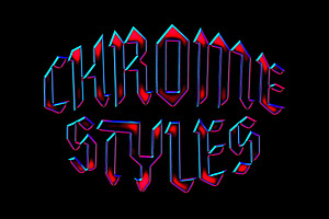 Galactic Chrome Text Styles