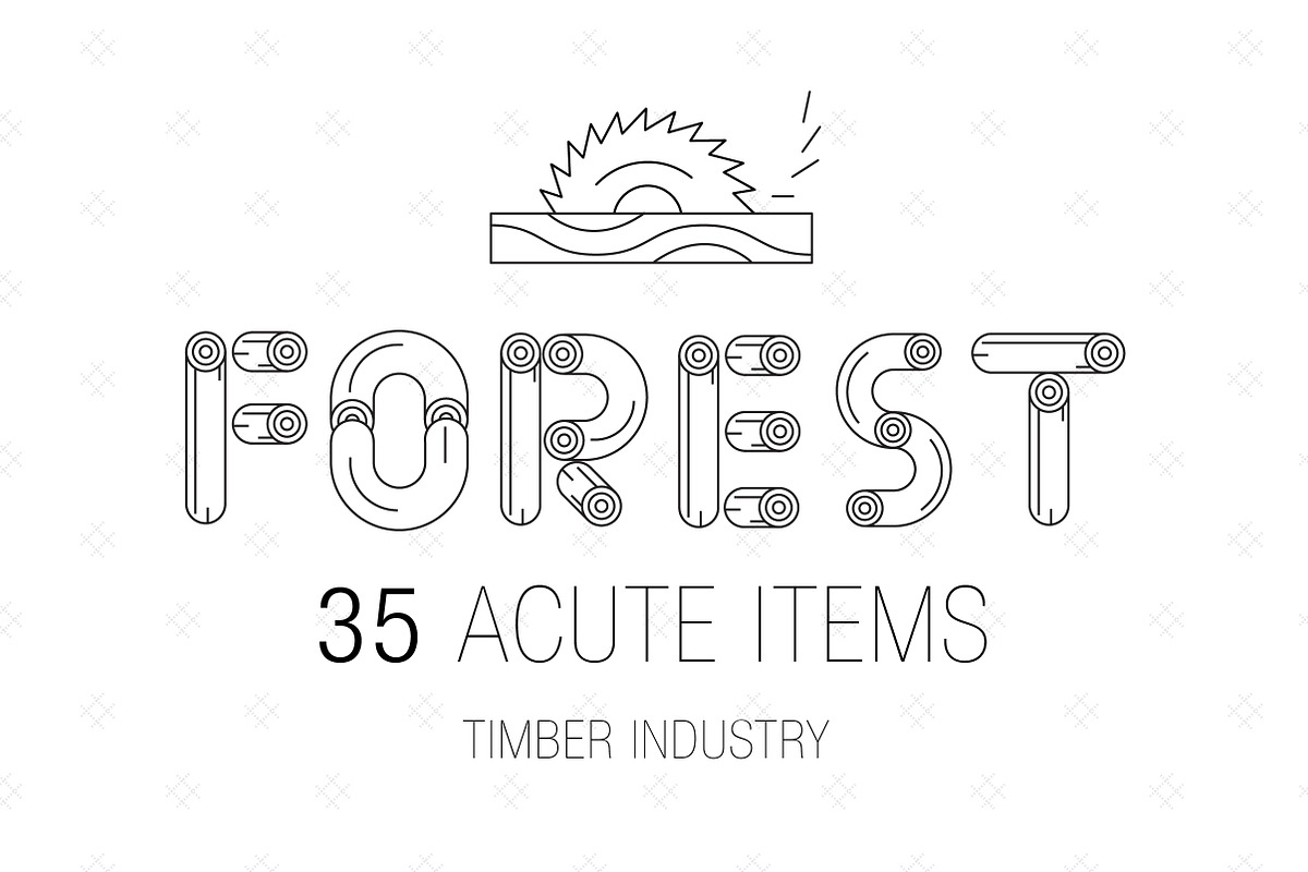 Forest cut Industry, a Technology Illustration by Vladimir Vihrev (Photo 3 of 4)