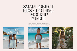 PSD Kids Clothing Mockup Bundle