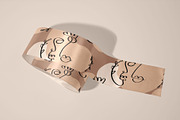 8 Mockups Textured Satin Ribbons, a Packaging Mockup by bazarova (Thumbnail 7 of 12)