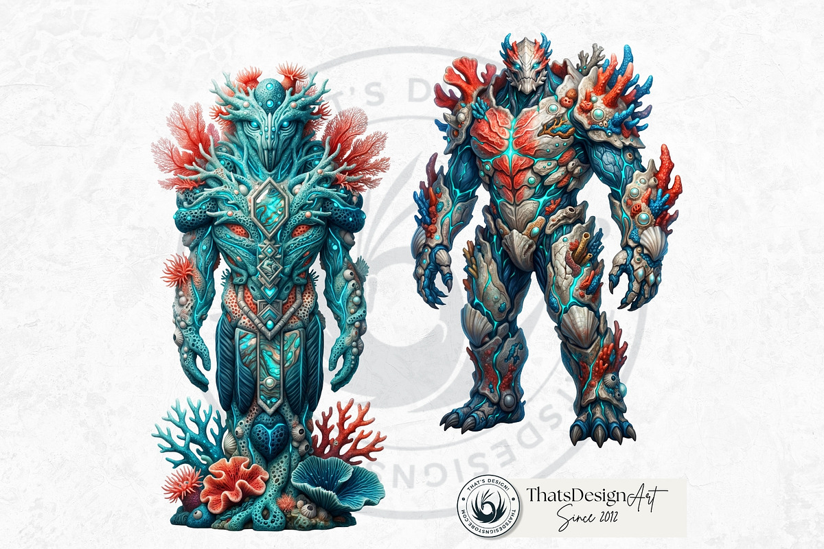 Legends of the Deep Cliparts, a Person Illustration by ThatsDesignArt (Photo 13 of 15)