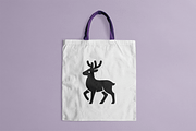 Solid Silhouette Deer Mascot, a Branding & Logo Template by Vectorium Studio (Thumbnail 2 of 2)