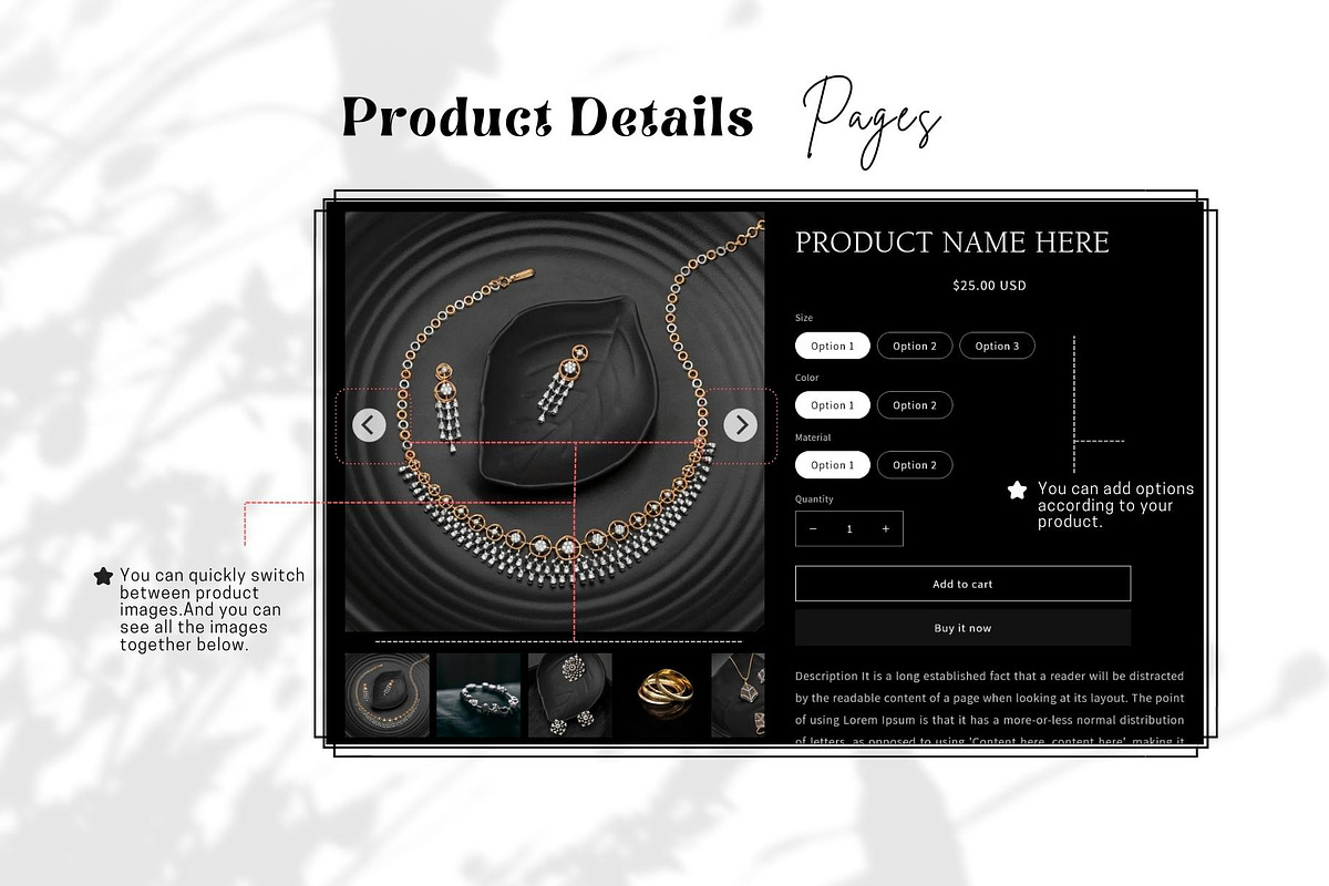Luxury Shopify Theme Black Gold, a Templates & Theme by DaisyStudio (Photo 8 of 10)