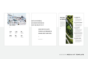 Addison Media Kit Template