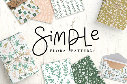 Simple Floral Pattern Collection