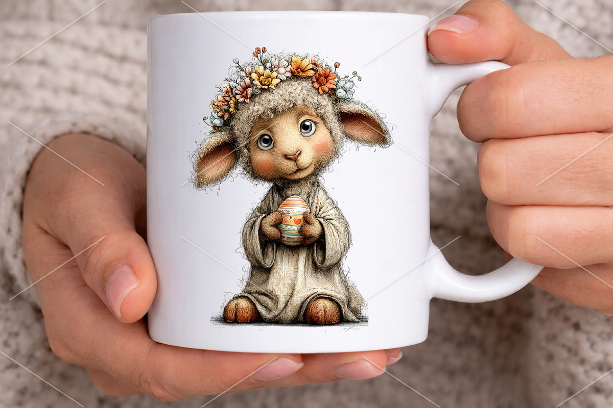 Watercolor Easter Animals Clipart, an Illustration by Canvas Craft (Photo 4 of 7)