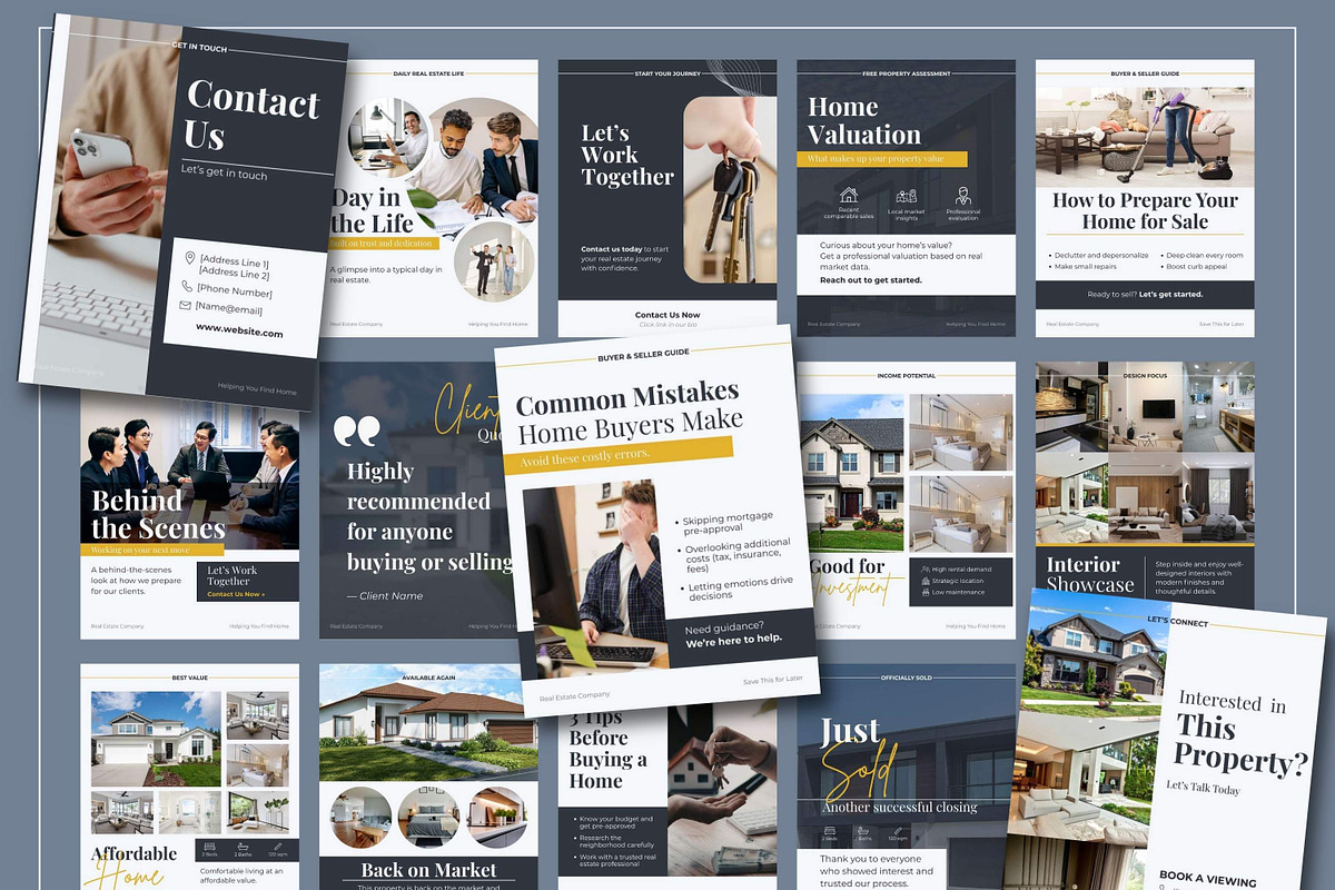 Real Estate Instagram Template Kit, a Social Media Template by Everyday Perfection (Photo 6 of 11)