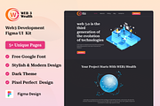 Web3 Wealth Web3 Development Website, an UI Kit Template by Uptechies (Thumbnail 1 of 4)
