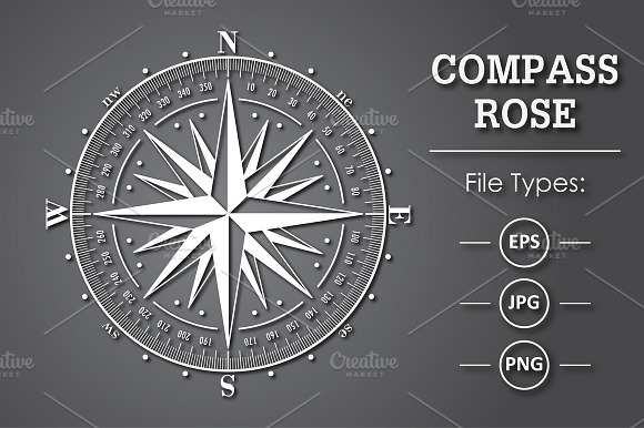 Vector Compass Rose (Windrose) 4