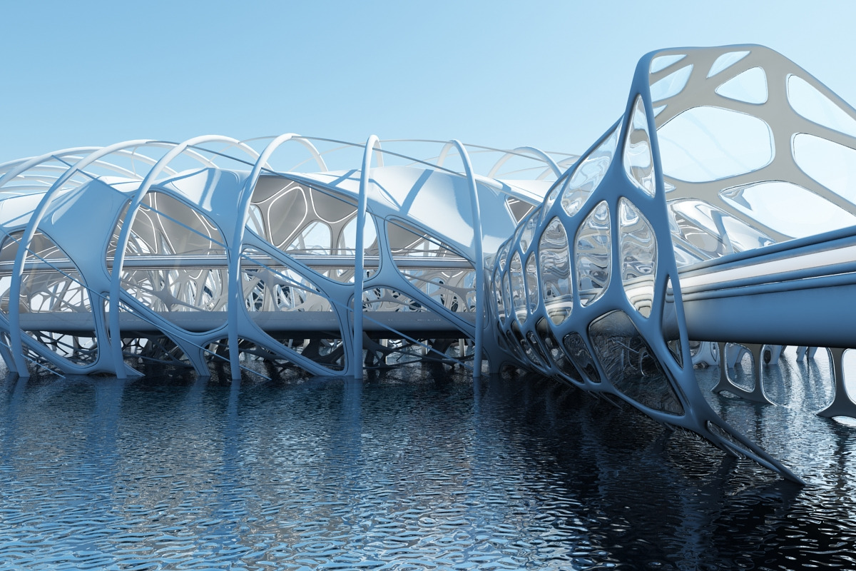 Futuristic Architectural Structure17, an Architecture 3D Model by Giimann (Photo 29 of 29)