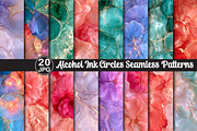 Alcohol Ink Circles Patterns, a Pattern Graphic by Black Bird Studio (Thumbnail 1 of 5)