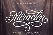 Miraclin - Beautiful Calligraphy Fon, a Script Font by Subectype Studio (Thumbnail 1 of 7)