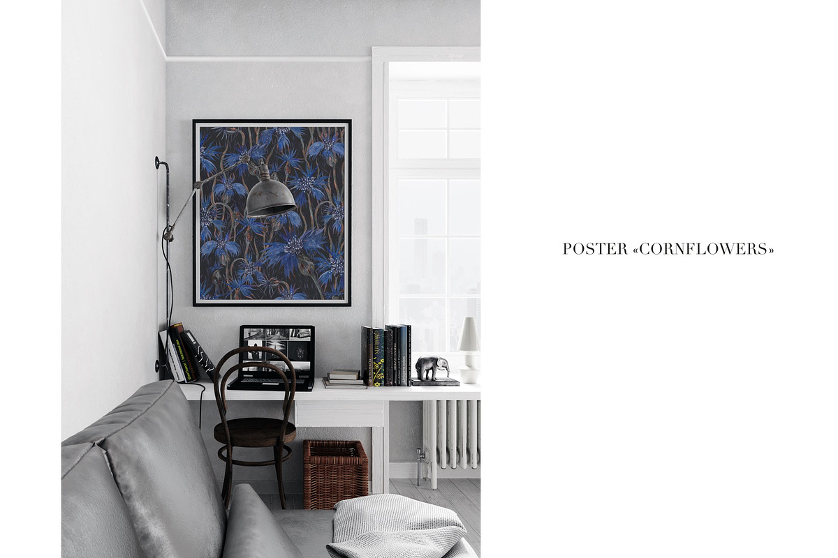 Pattern Cornflowers, an Illustration by PASHKOVA (Photo 6 of 14)