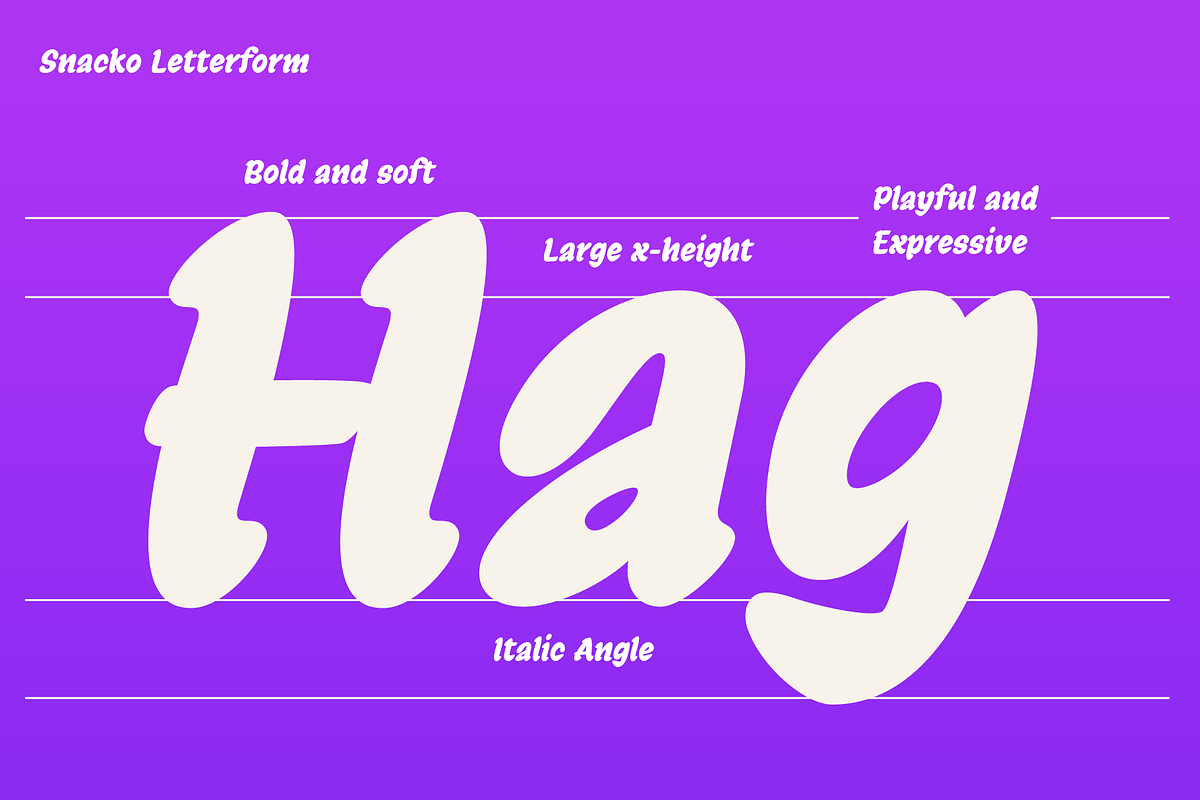 Snacko; Comical Display Font, a Sans Serif Font by Eko Bimantara (Photo 5 of 9)