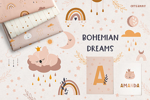 Bohemian Dreams - Clipart & Patterns