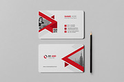 Red Stylish Business Card Template, a Business Card Template by VectStock (Thumbnail 4 of 5)
