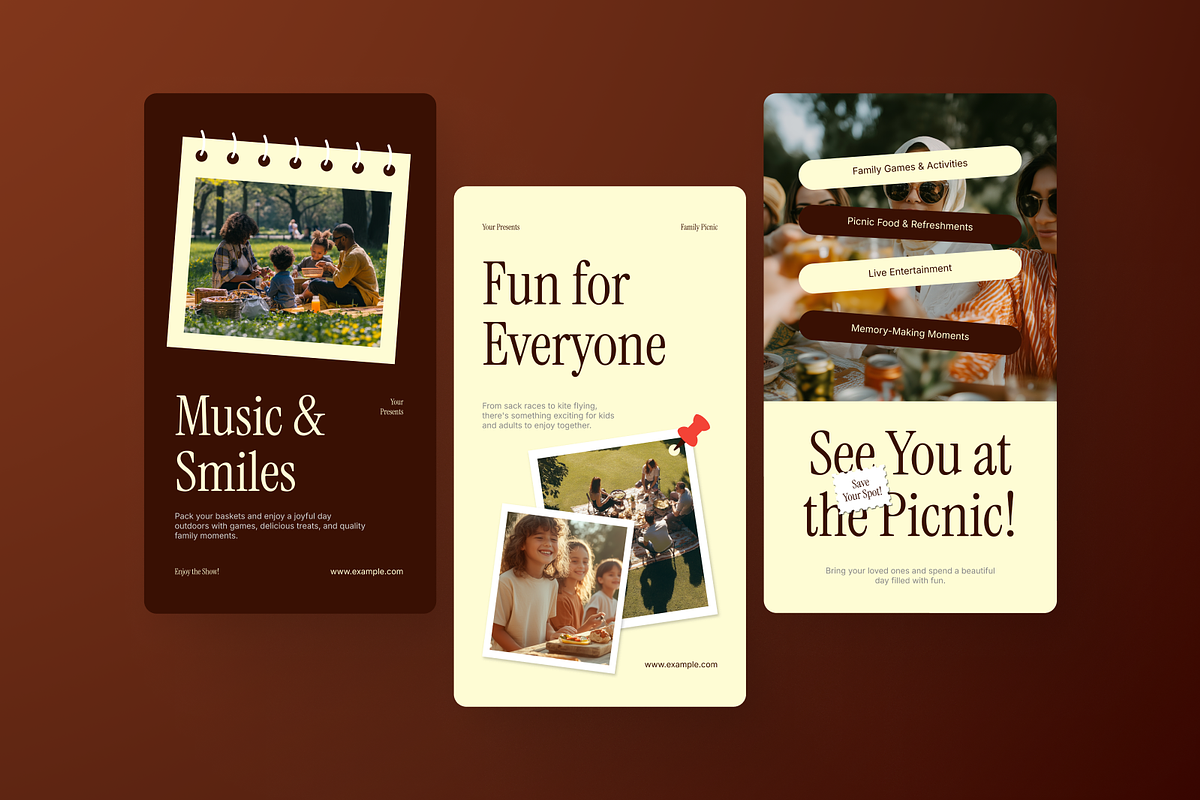 Family Event Picnic Instagram Story, a Social Media Template by Annora Studio (Photo 5 of 6)