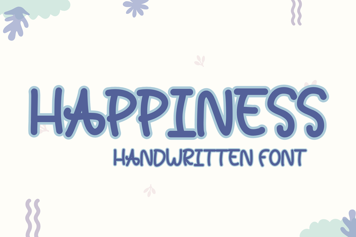 HAPPINESS, a Handwritten Font by Sirinart (Photo 1 of 5)