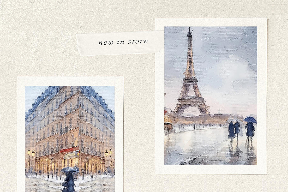 Paris Landscape, a Background Graphic by by creative paper (Photo 8 of 13)