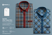 Top-view Male Folded Shirt Mockup, a Shirt Mockup by Designertale (Thumbnail 1 of 8)