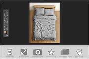Bedroom Textile Mockup, a Product Mockup by Bruno's Shop (Thumbnail 2 of 3)