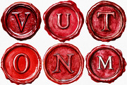 Red Wax Letter Stamp Clipart, an Illustration by Canvas Craft (Thumbnail 2 of 9)