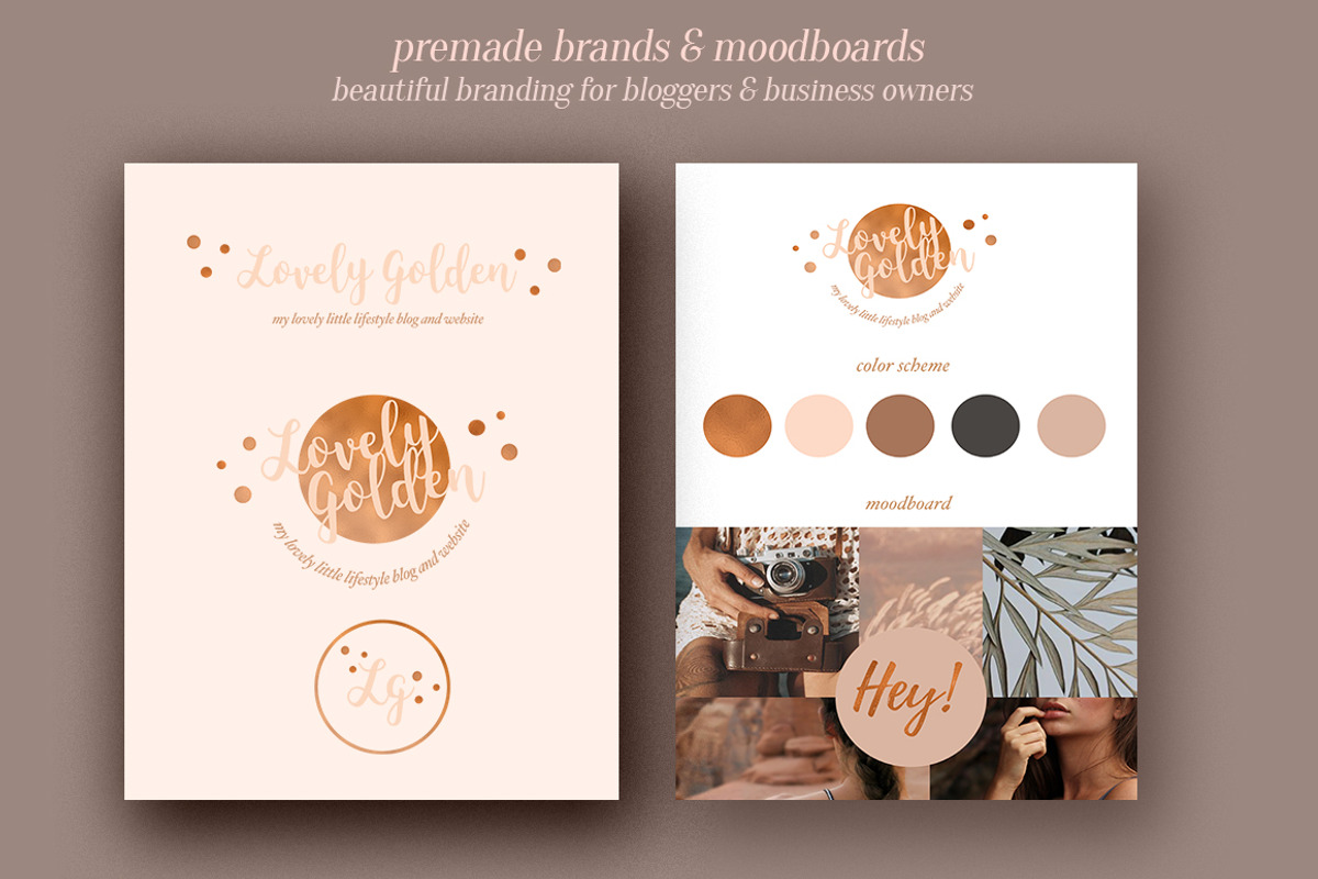 Pretty Premade Branding & Logo Kit, a Branding & Logo Template by Laras Wonderland (Photo 4 of 9)